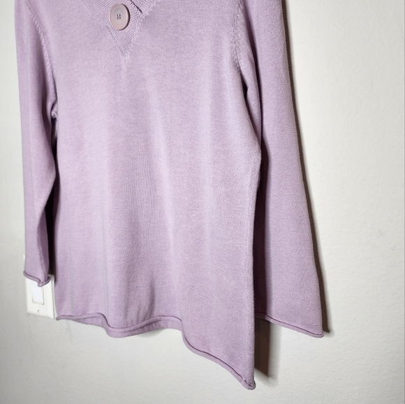 J Jill long sleeve purple knit shirt - Picture 8 of 16